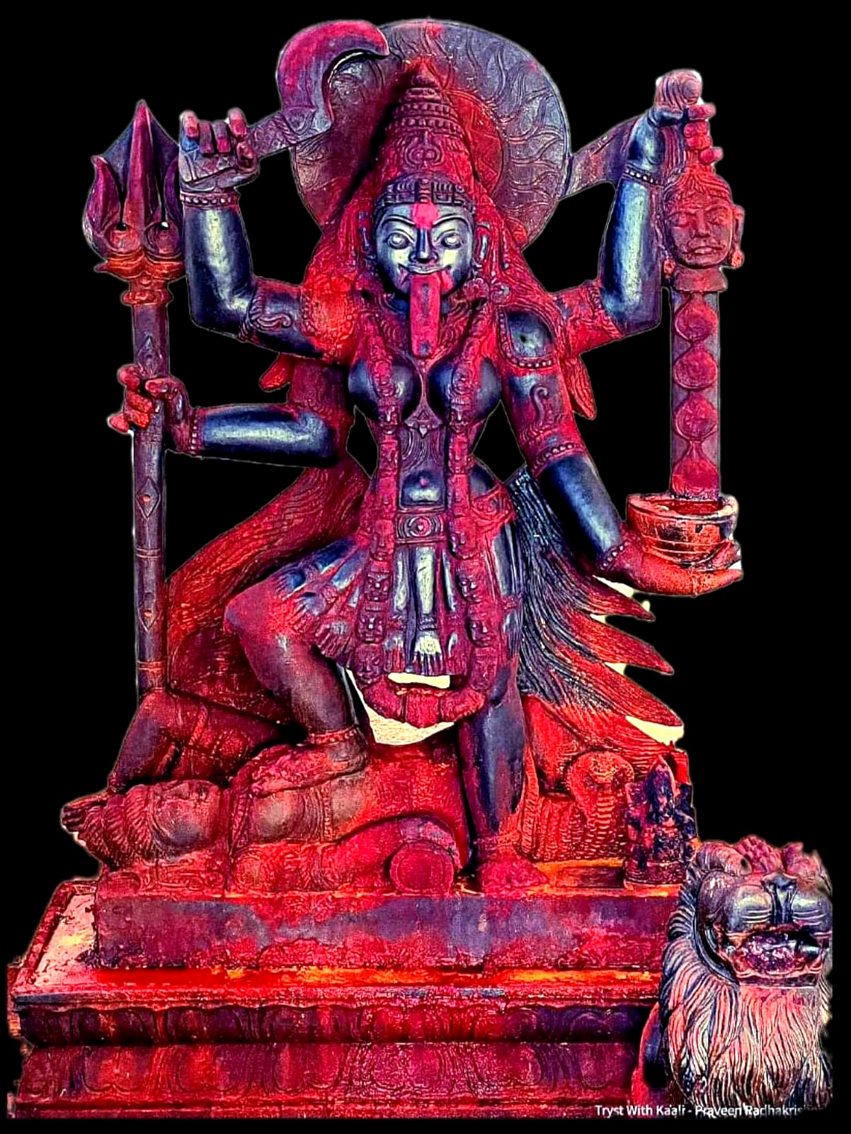 Ma Kali worshipped through the Kakaradi Kali Sahasranama names 889 to 1000